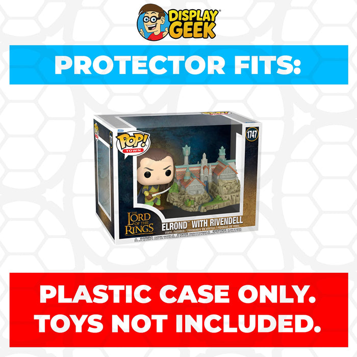 Pop Protector for Funko Pop Town LOTR Elrond with Rivendell #1747 - for just $14.99! 