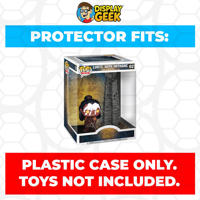 Pop Protector for Funko Pop Town LOTR Lurtz with Orthanc #02 - for just $13.99! 
