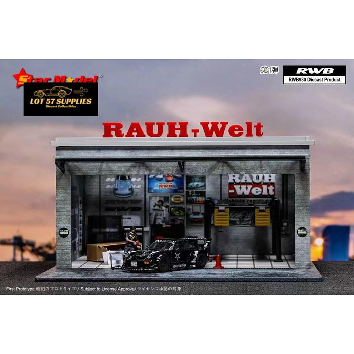 Star Model Porsche 911 RWB 930 GT Wing "Baphomet" with figure & accessories 1:64 - Just $44.99! Shop now at Retro Gaming of Denver