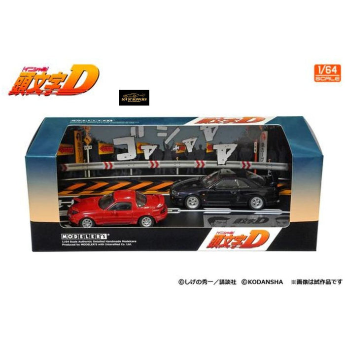 Modeler's initial D Mazda MX-5 NA8CE VS Nissan Skyline GT-R R34 Diorama Set 1:64 - Premium Nissan - Just $71.99! Shop now at Retro Gaming of Denver