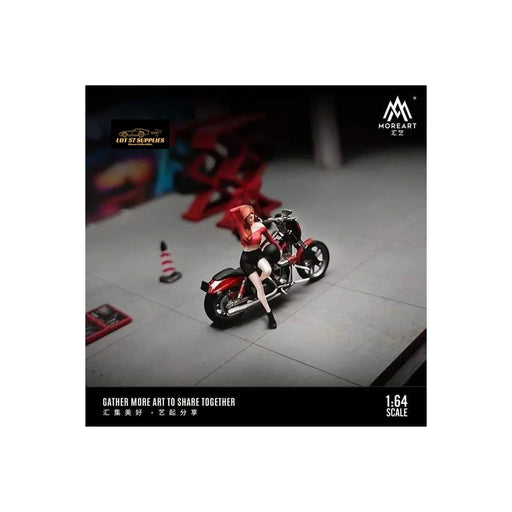 TimeMicro Motorcycle With Model Figure Girl 1:64 - Premium Motorcycle - Just $27.99! Shop now at Retro Gaming of Denver