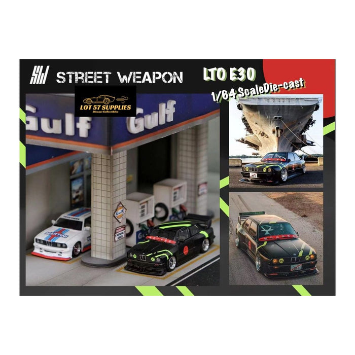 Street Weapon BMW M3 E30 LTO in Matte Black / Martini Livery 1:64 Limited to 499 Pcs Each - Premium BMW - Just $34.99! Shop now at Retro Gaming of Denver