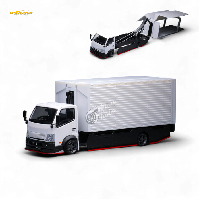MicroTurbo HINO 300 Custom Wing Truck Limited to 1,000 Pcs & Stickers Included 1:64 - for just $49.99! 