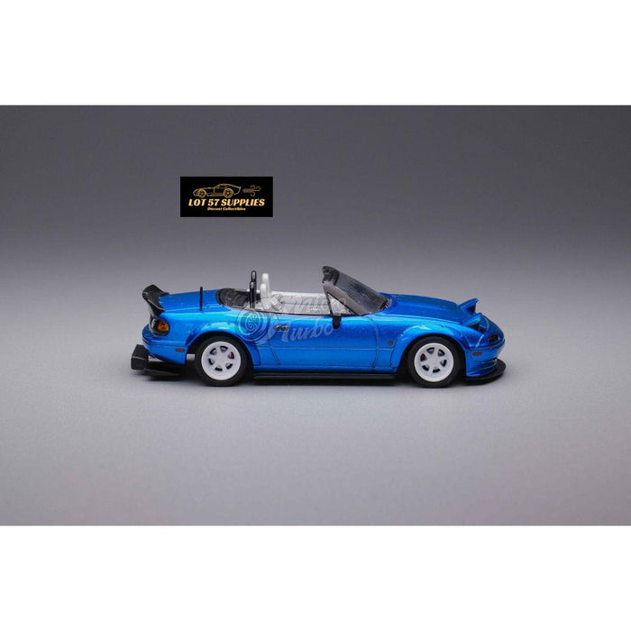 MicroTurbo Eunos Roadster RHD Rocket Bunny Widebody Customized Metallic Blue 1:64 - Just $44.99! Shop now at Retro Gaming of Denver