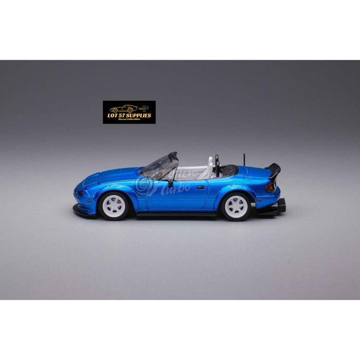 MicroTurbo Eunos Roadster RHD Rocket Bunny Widebody Customized Metallic Blue 1:64 - Just $44.99! Shop now at Retro Gaming of Denver