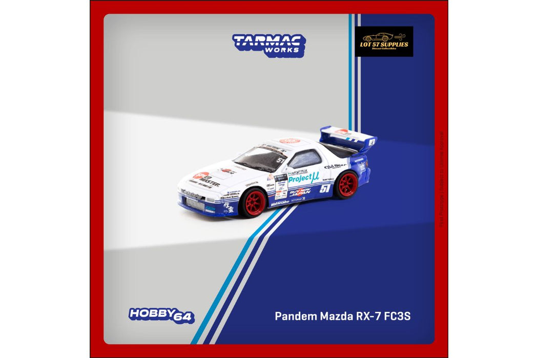 Tarmac Works Mazda RX-7 FC3S PANDEM Drift Livery 1:64 - for just $29.99! 