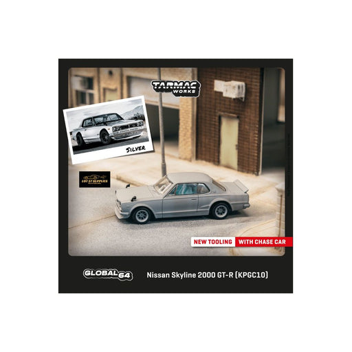 Tarmac Works Global64 Nissan Skyline 2000 GT-R in Silver T64G-043-SL 1:64 - Premium Nissan - Just $23.99! Shop now at Retro Gaming of Denver