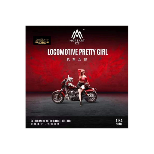 TimeMicro Motorcycle With Model Figure Girl 1:64 - Premium Motorcycle - Just $27.99! Shop now at Retro Gaming of Denver