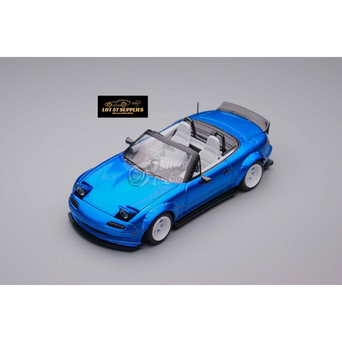 MicroTurbo Eunos Roadster RHD Rocket Bunny Widebody Customized Metallic Blue 1:64 - Just $44.99! Shop now at Retro Gaming of Denver