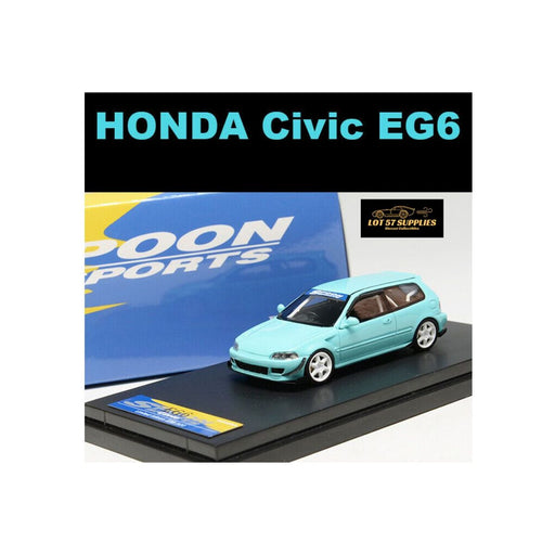 YM Model Honda Civic EG6 Spoon Sports Gift Tiffany Blue 1:64 - Premium Honda - Just $74.99! Shop now at Retro Gaming of Denver
