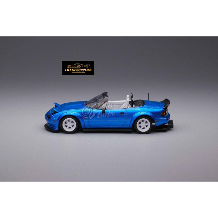 MicroTurbo Eunos Roadster RHD Rocket Bunny Widebody Customized Metallic Blue 1:64 - Just $44.99! Shop now at Retro Gaming of Denver