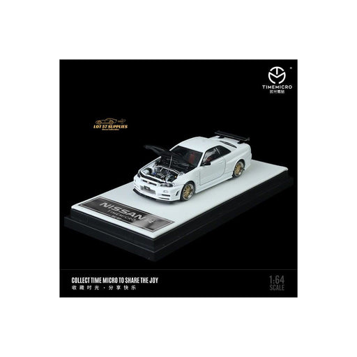TimeMicro Nissan Skyline GTR-R34 Z-Tune White 1:64 - Premium Porsche - Just $39.99! Shop now at Retro Gaming of Denver