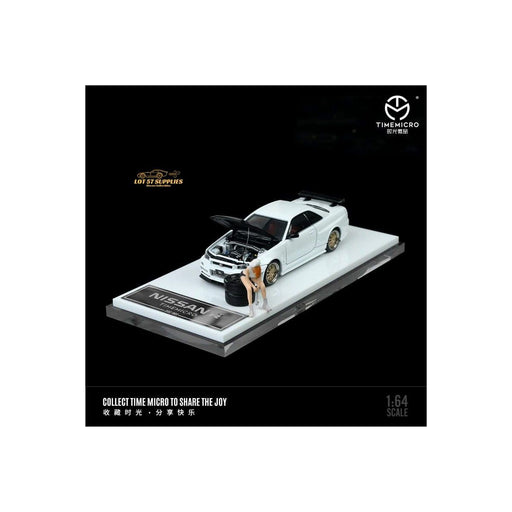 TimeMicro Nissan Skyline GTR-R34 Z-Tune White 1:64 - Premium Porsche - Just $39.99! Shop now at Retro Gaming of Denver