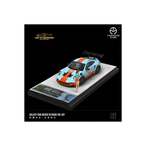 TimeMicro Porsche 992 GT3 RS Gulf Livery With Figure 1:64 - Premium Porsche - Just $36.99! Shop now at Retro Gaming of Denver