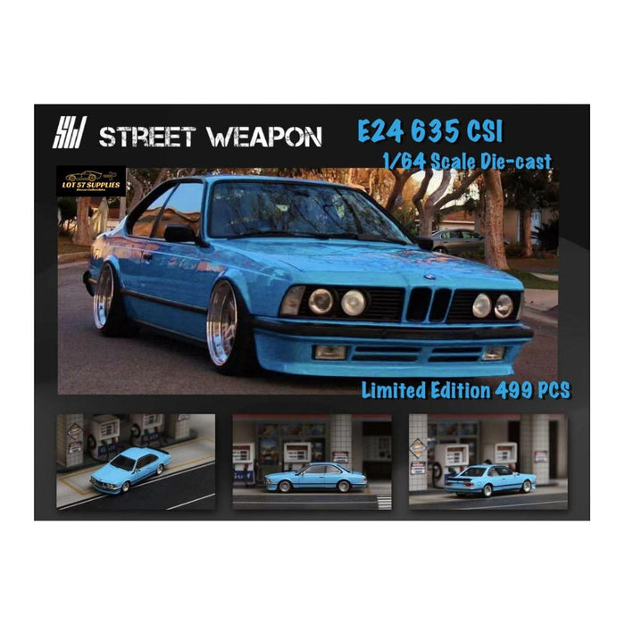 Street Weapon BMW E24 635 CSI in Red/Yellow/Blue 1:64 Limited to 499 Pcs Each - Premium BMW - Just $34.99! Shop now at Retro Gaming of Denver