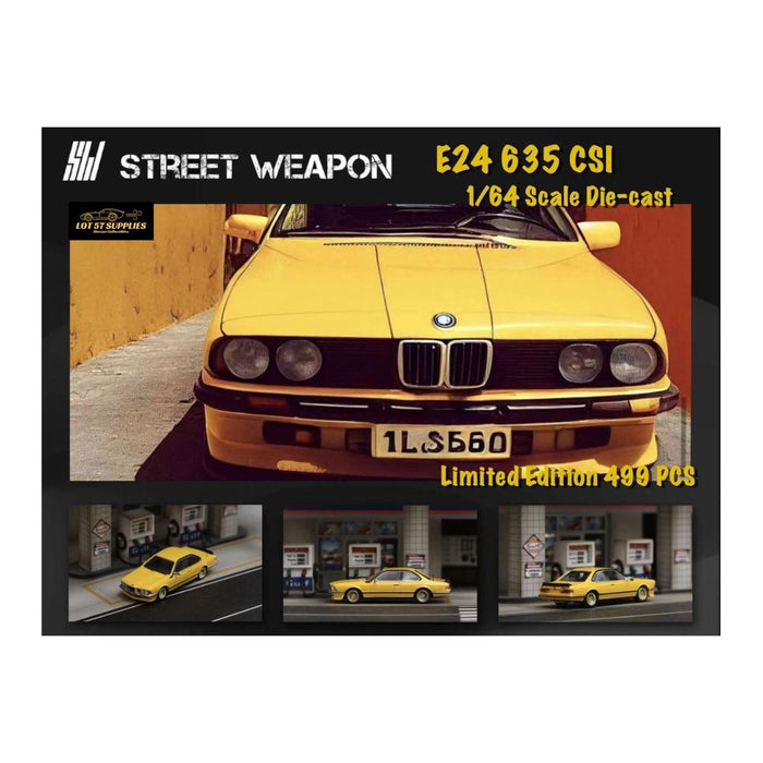 Street Weapon BMW E24 635 CSI in Red/Yellow/Blue 1:64 Limited to 499 Pcs Each - Premium BMW - Just $34.99! Shop now at Retro Gaming of Denver