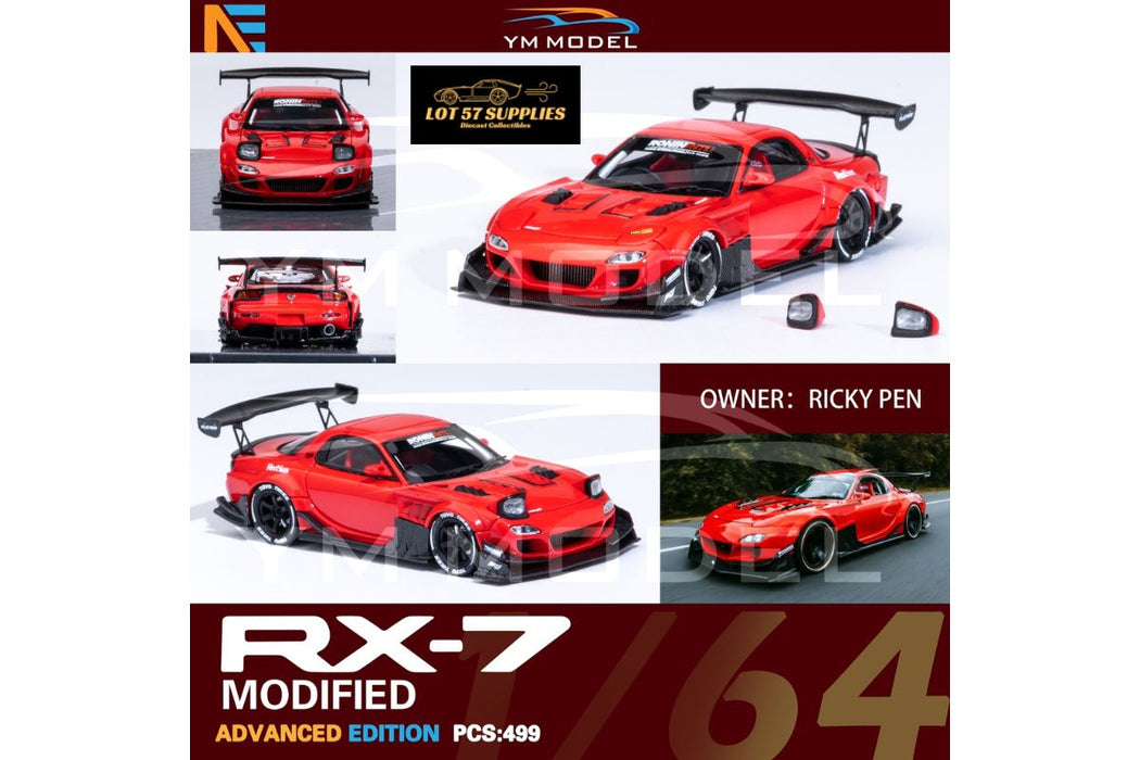 (Pre-Order) YM Model Mazda RX-7 Modified Limited to 499 Pcs 1:64 (Licensed Product) - for just $74.99! 