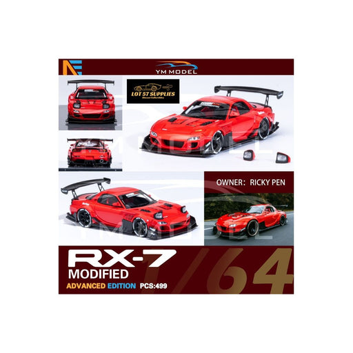 (Pre-Order) YM Model Mazda RX-7 Modified Limited to 499 Pcs 1:64 (Licensed Product) - Just $74.99! Shop now at Retro Gaming of Denver