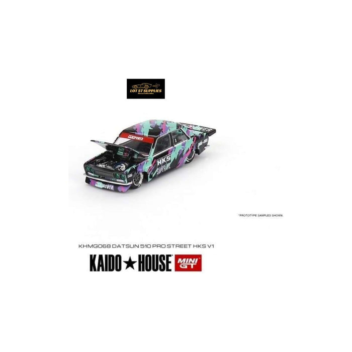 Mini GT x Kaido House Datsun 510 Pro Street HKS V1 1:64 KHMG068 - Premium Datsun - Just $25.99! Shop now at Retro Gaming of Denver