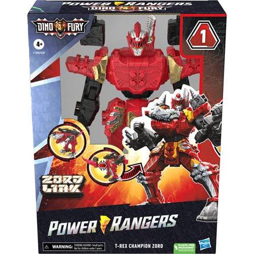 Power Rangers Dino Fury T-Rex Champion Zord Morphing Dino Robot - Just $29.92! Shop now at Retro Gaming of Denver