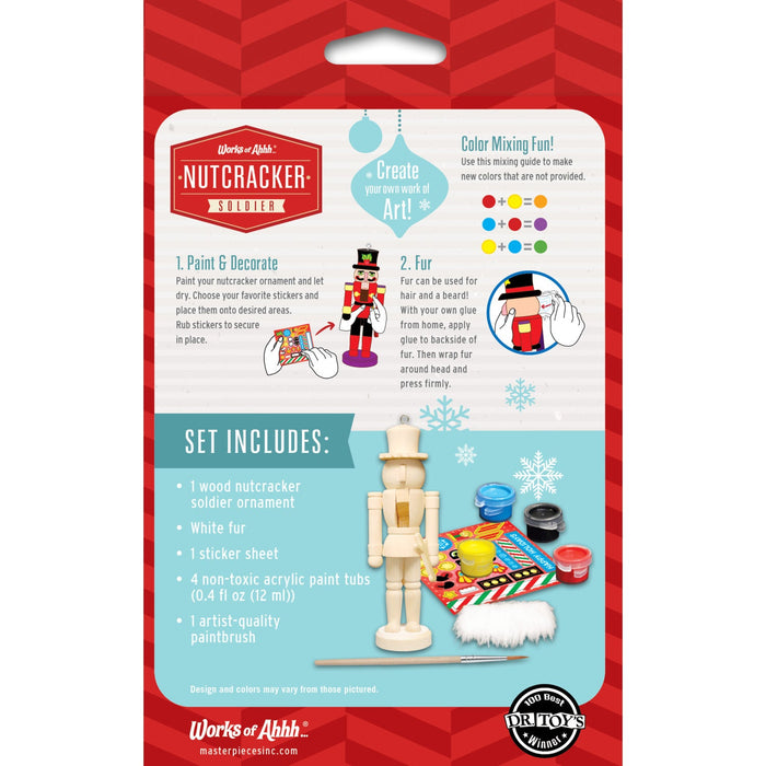 Nutcracker Soldier Ornament Wood Paint Kit - Just $7.99! Shop now at Retro Gaming of Denver