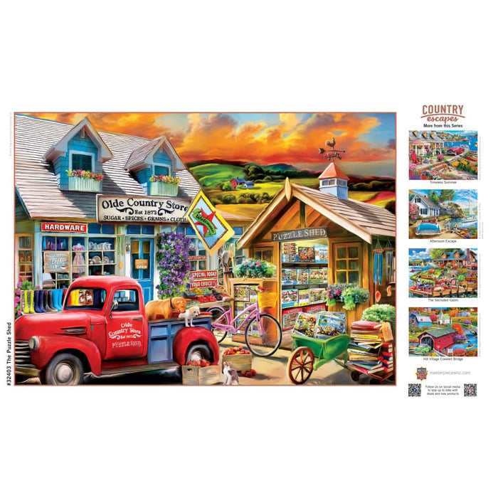 Country Escapes - The Puzzle Shed 500 Piece Jigsaw Puzzle - for just $14.99! 