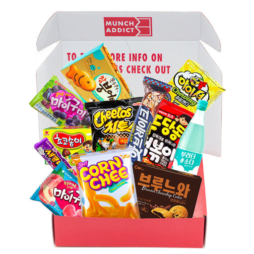 Korea Box - Premium (12 Snacks + Drink) - Premium Snack Box - Just $45! Shop now at Retro Gaming of Denver