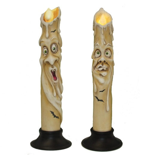 12" Haunted Candle With LED Light Tabletop Décor - for just $32.99! 