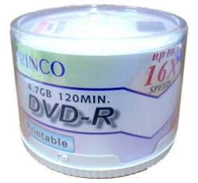 Princo 16X DVD-R 4.7GB White Inkjet [Discontinued] - for just $19.95! 