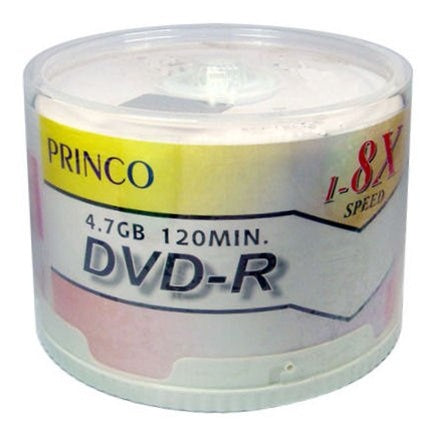 Princo 8X DVD-R 4.7GB White Top [Discontinued] - for just $19.95! 
