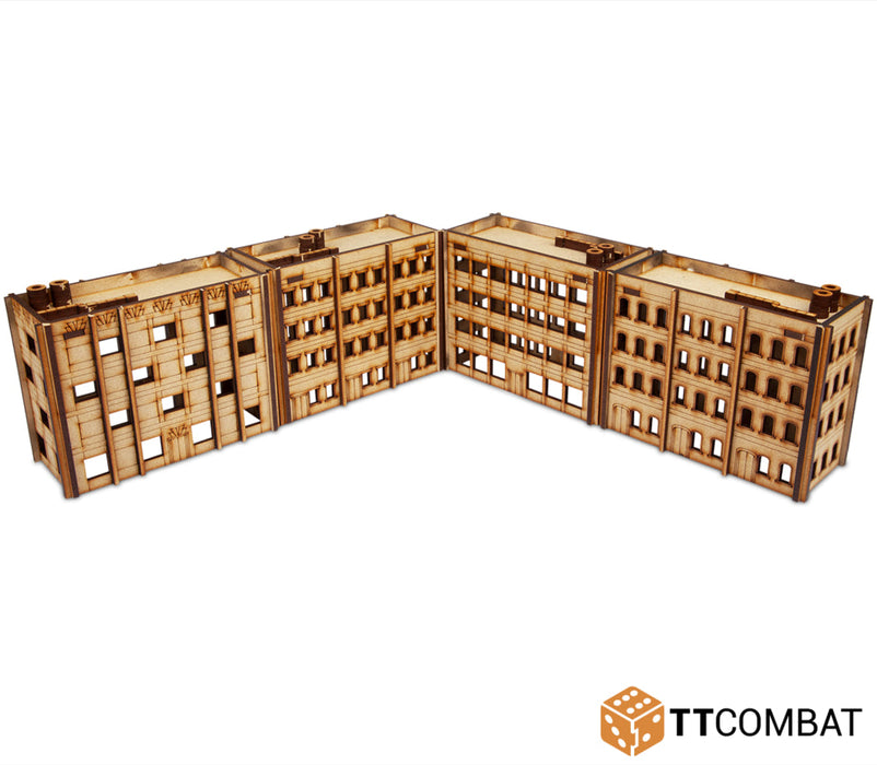 TTCombat 10mm Terrain: Sci-fi Scenics - Brownstone Rows - for just $15! 