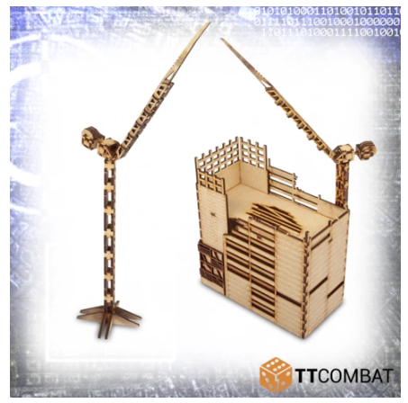 TTCombat 10mm Terrain: Sci-fi Scenics - Construction Site - for just $15! 