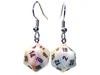 Chessex Dice: Hook Earrings - Festive Circus Mini-Poly d20 Pair - for just $9.98! 