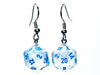 Chessex Dice: Hook Earrings - Borealis Icicle Mini-Poly d20 Pair - for just $9.98! 