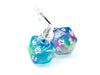 Chessex Dice: Stud Earrings - Festive Waterlily Mini-Poly d20 Pair - for just $9.98! 