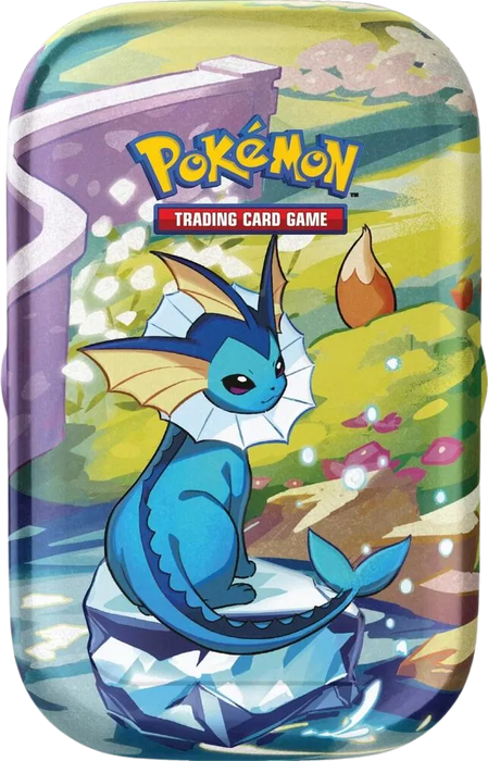 Scarlet & Violet: Prismatic Evolutions Mini Tin (Vaporeon) - for just $40! 