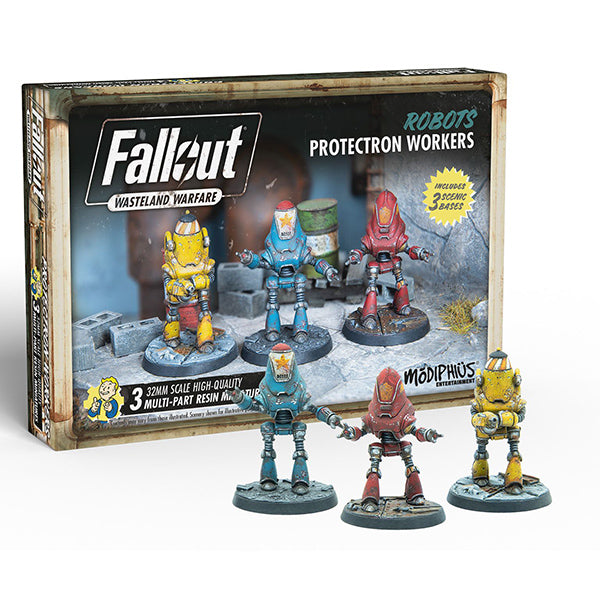 Fallout: Wasteland Warfare - Robots - Protectron Workers - for just $33! 