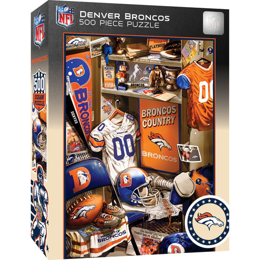 Denver Broncos - Locker Room 500 Piece Jigsaw Puzzle - Just $16.99! Shop now at Retro Gaming of Denver