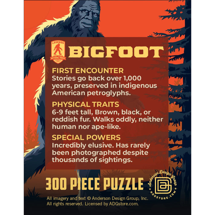 Bigfoot 300 Piece Jigsaw Puzzle - Just $9.99! Shop now at Retro Gaming of Denver