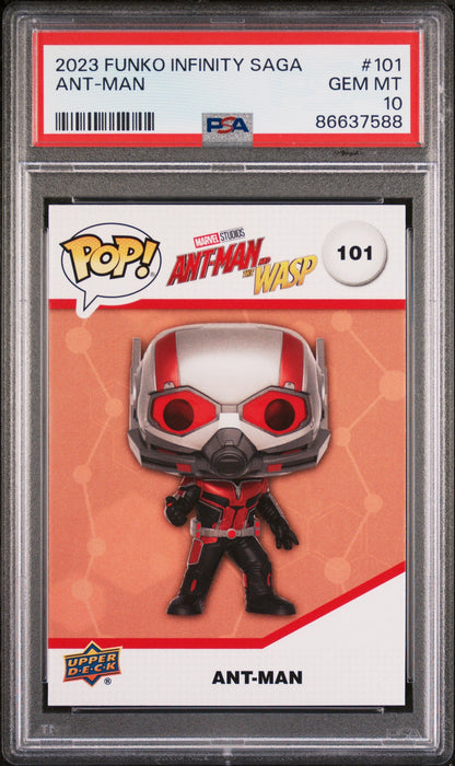 2023 UPPER DECK FUNKO POP MARVEL  ANTMAN  #101  PSA 10 - for just $39! 