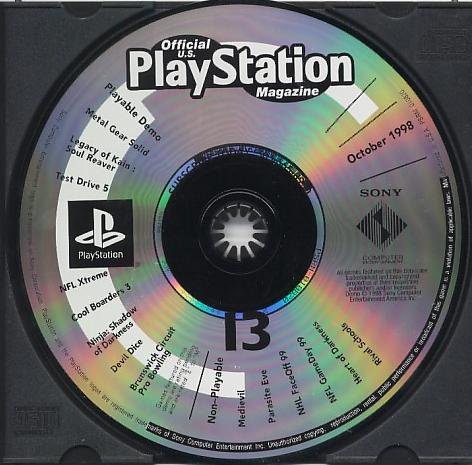 Playstation Magazine October 1998 Demo Disc (Playstation) - for just $6.99! 