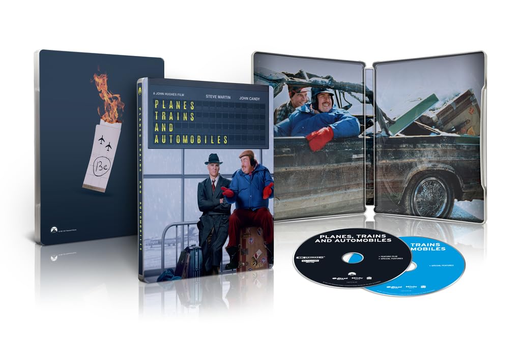 Planes, Trains & Automobiles - Limited Edition Steelbook (4K Ultra HD + Blu-ray + Digital Copy) - for just $23.99! 