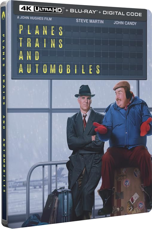 Planes, Trains & Automobiles - Limited Edition Steelbook (4K Ultra HD + Blu-ray + Digital Copy) - for just $23.99! 