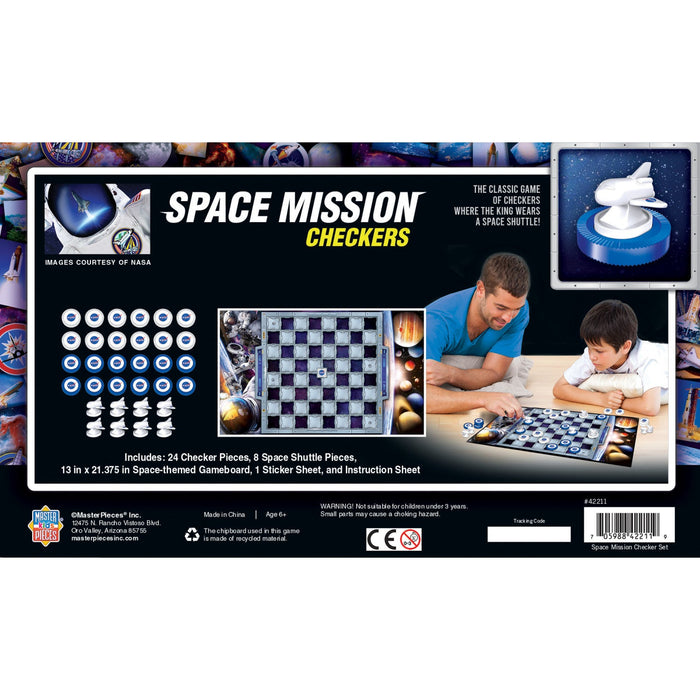 Space Mission Checkers Board Game - Just $11.99! Shop now at Retro Gaming of Denver