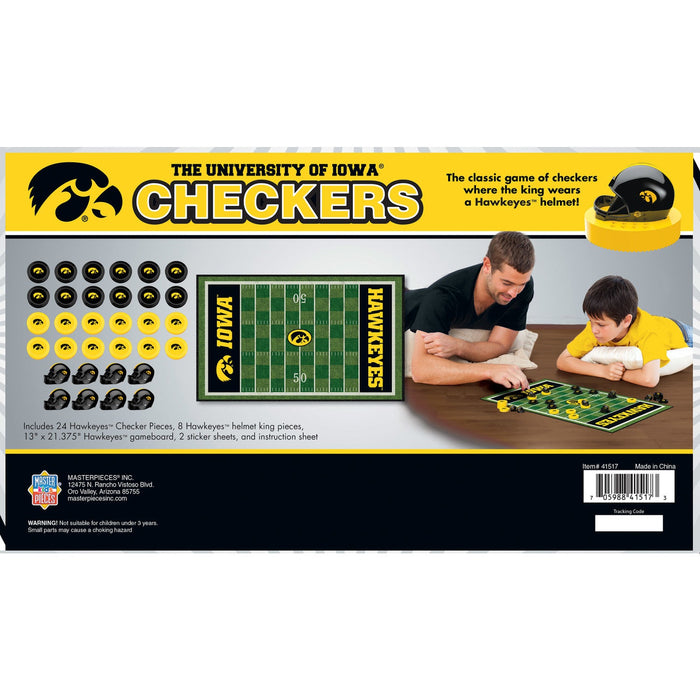 Iowa Hawkeyes Checkers Board Game - Just $19.99! Shop now at Retro Gaming of Denver