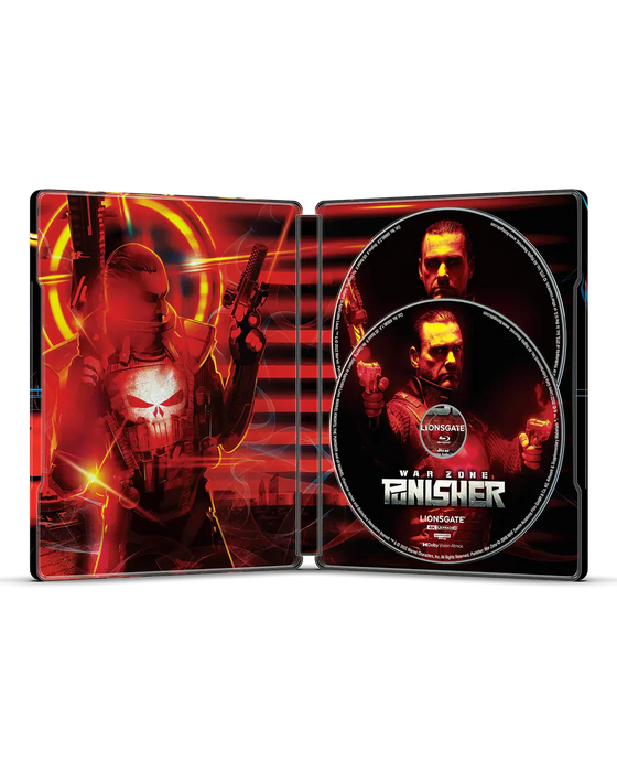 Punisher: War Zone - Limited Edition Steelbook (4K Ultra HD + Blu-ray + Digital) - for just $36.99! 