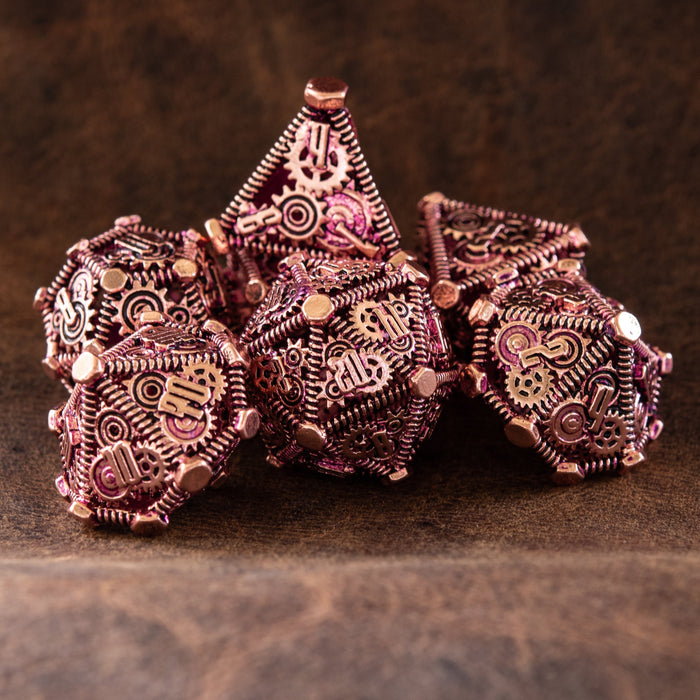 Weird West Wasteland Hollow Metal Dice Set - Purple and Bronze - Just $59.99! Shop now at Retro Gaming of Denver