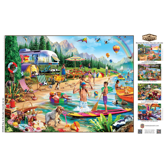 Campside - Day at the Lake 300 Piece EZ Grip Jigsaw Puzzle - Just $14.99! Shop now at Retro Gaming of Denver