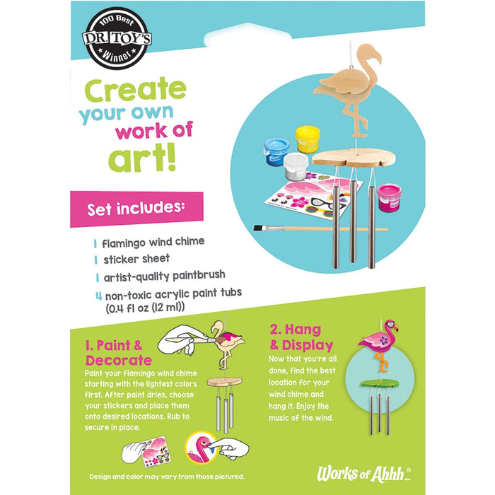 Flamingo Wind Chime Wood Craft & Paint Kit - for just $7.99! 