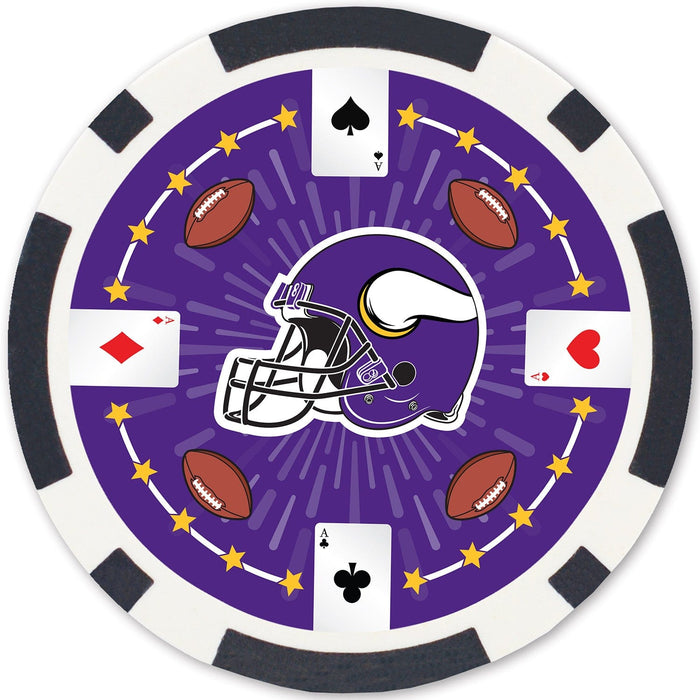 Minnesota Vikings 100 Piece Poker Chips - for just $29.99! 